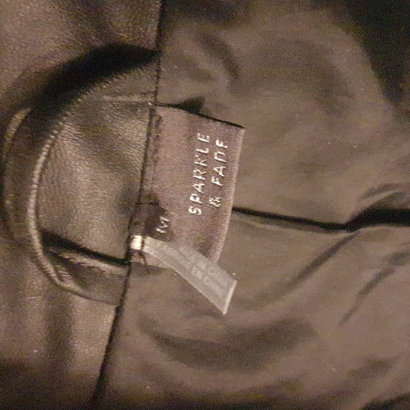 SPARKLE & FADE Vegan Leather Jacket - Picture 3 of 8